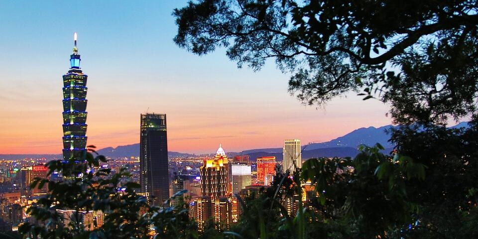 A scenic shot of Taipei, Taiwan