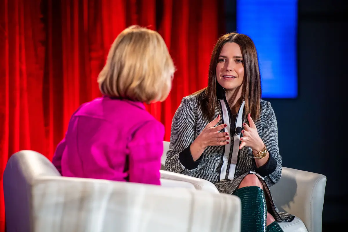 Actress/Advocate Sophia Bush at Delta Anti-Human Trafficking Rally