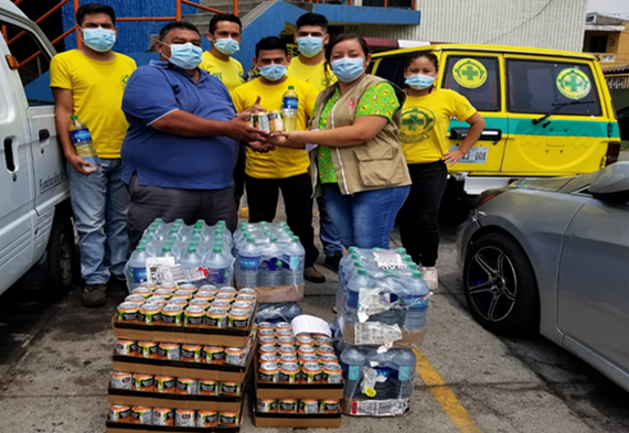 Latin America team food donations