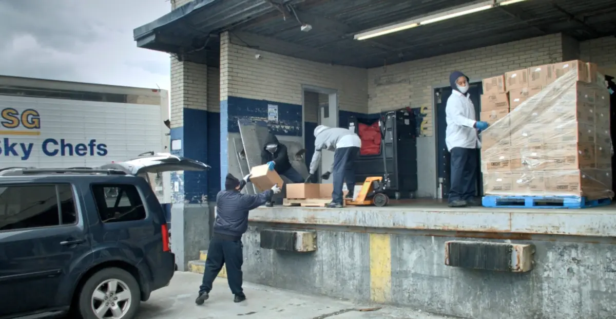 Delta donates items from warehouse