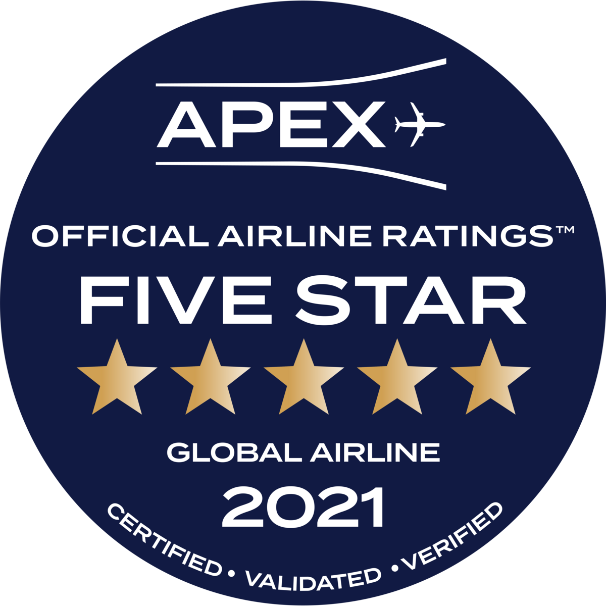 Official airline rating - five star