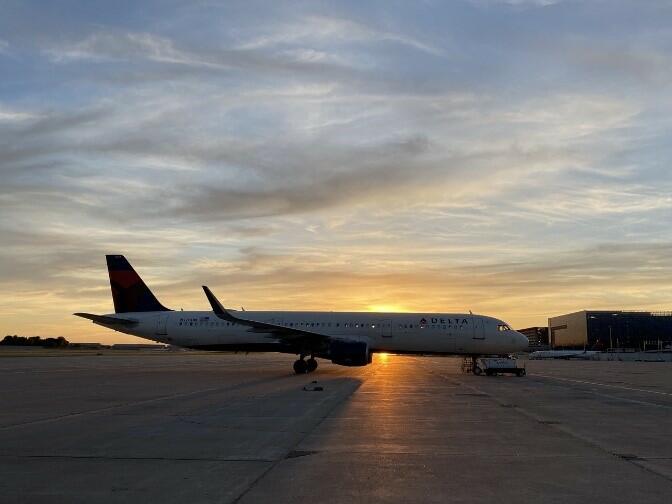 Ship 3009, awaiting takeoff. 3009 was the first A321 to park and the last to depart VCV.