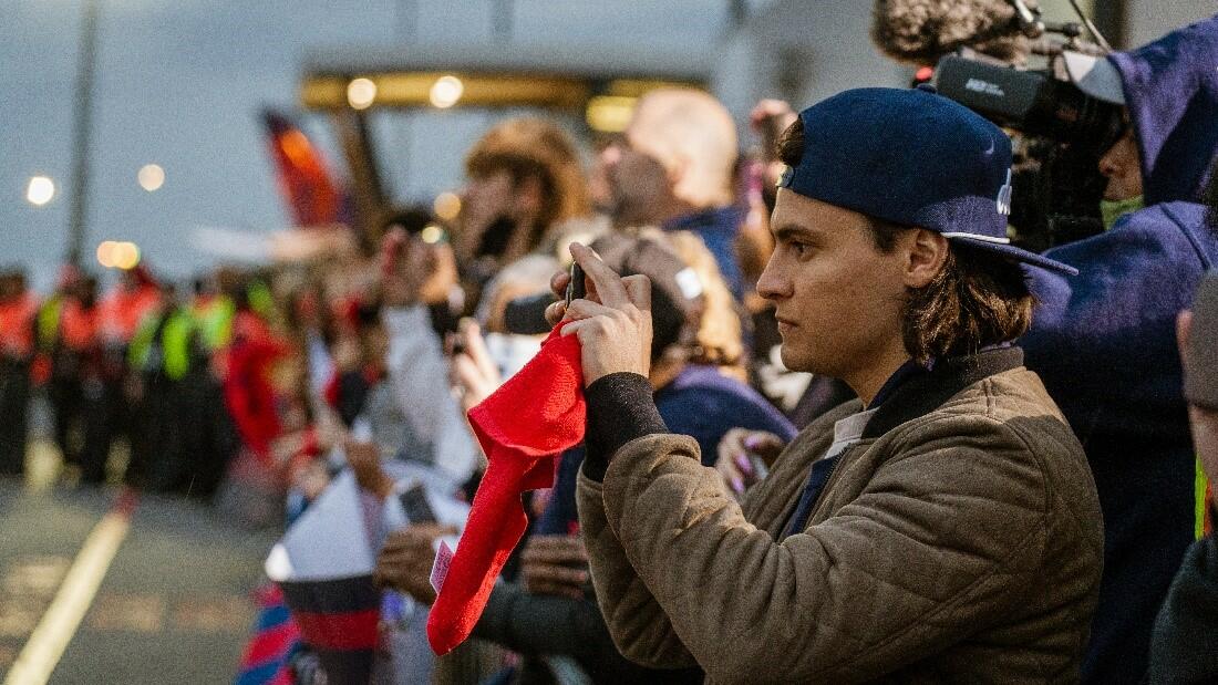 Delta people welcome the Braves home.