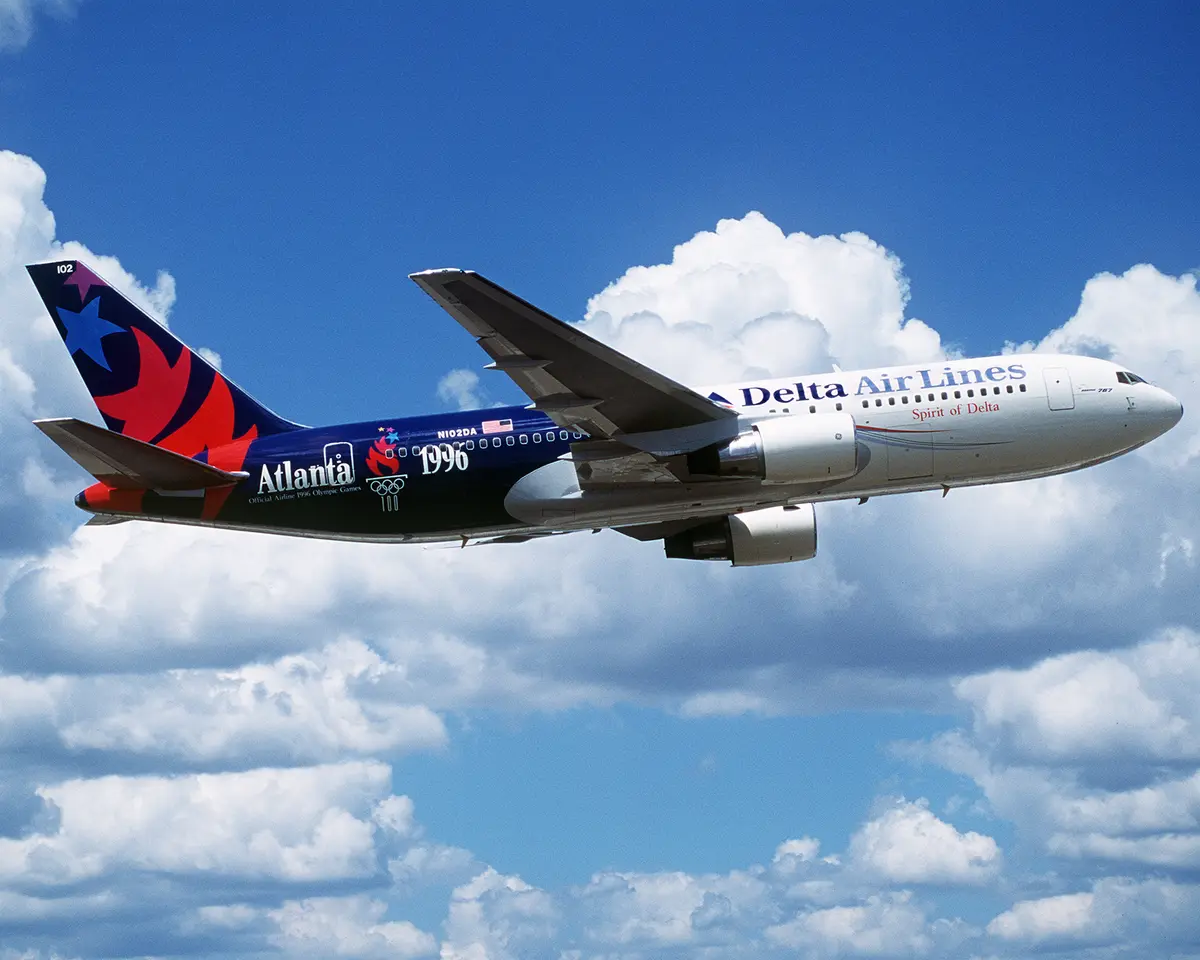 The Wings & Dreams livery as seen on a Delta B767. (Courtesy Delta Museum)