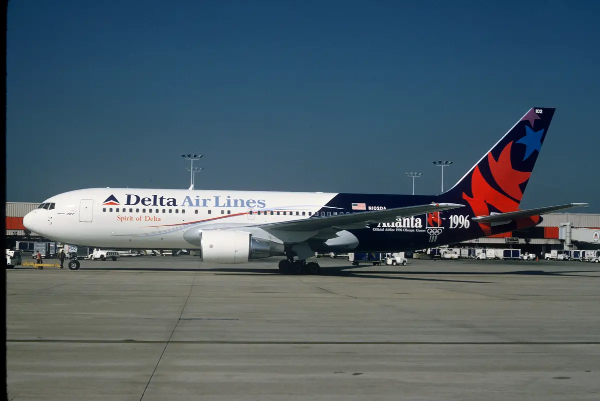 The Wings & Dreams livery as seen on a Delta B767. (Courtesy Delta Museum)