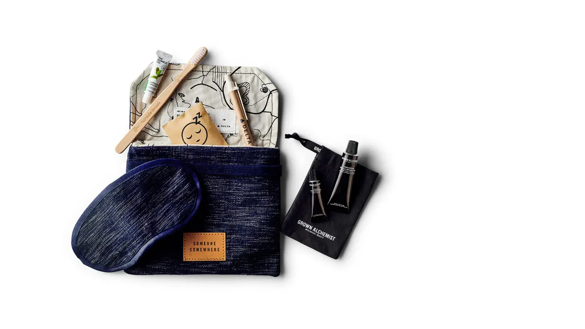 Delta One Amenity Kits by Someone Somewhere