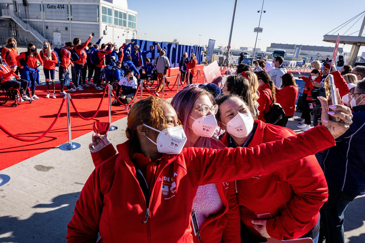 Delta rolled out the red carpet for the U.S. Paralympic Team.