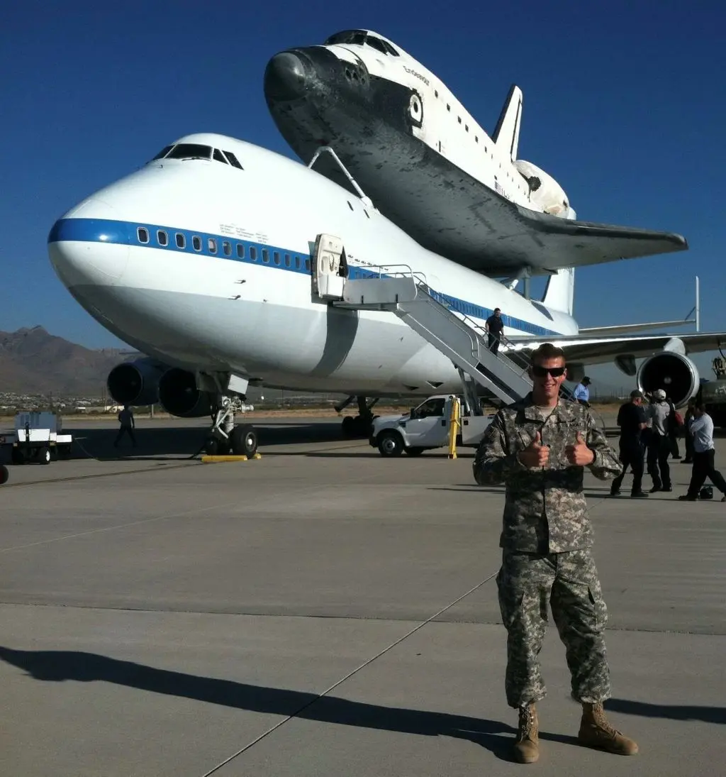 Colton Gray while serving in the US Army