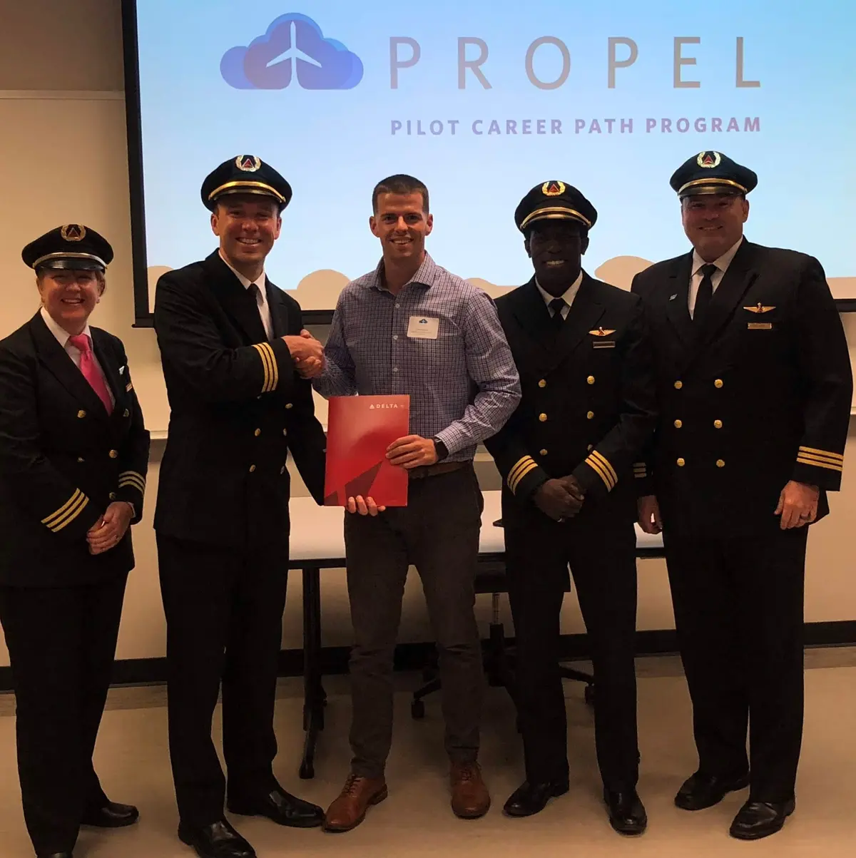 Colton Gray is Delta's first graduate of the Propel Collegiate Pilot Career Path program.