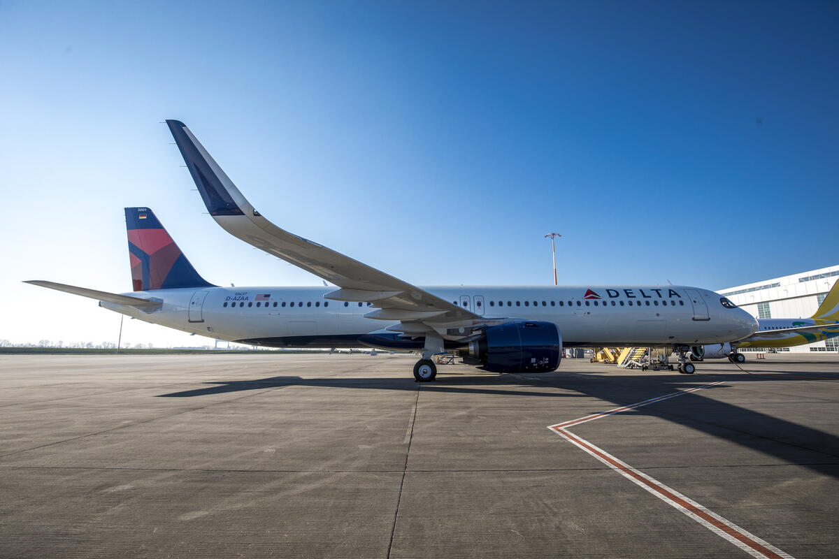 Delta takes delivery of first A321neo in Hamburg, Germany