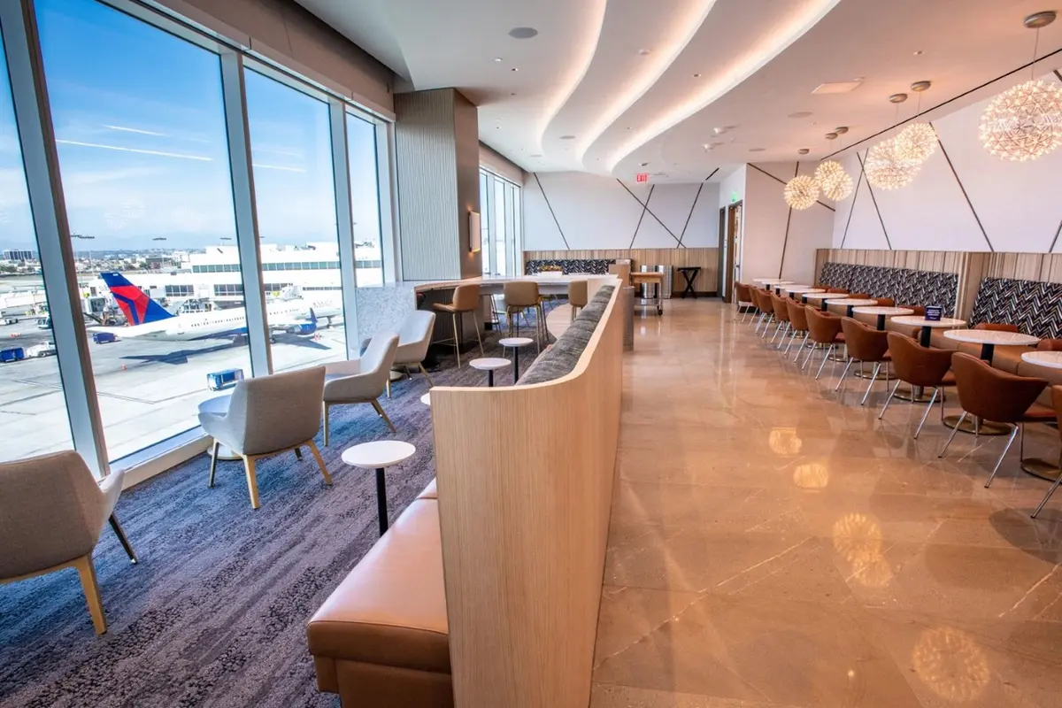 LAX Sky Club seating, view 1
