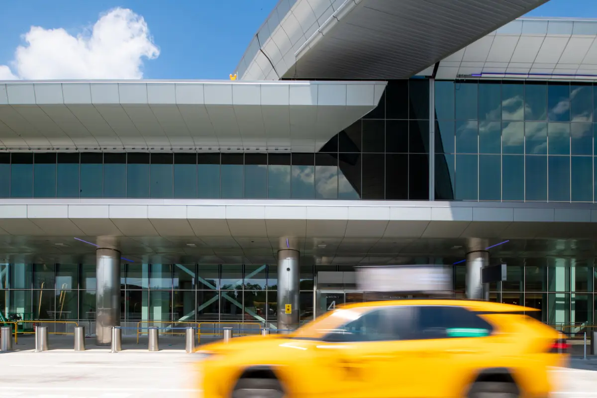 Delta's new Terminal C at LGA, exterior view