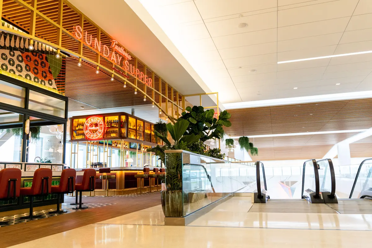 Sunday Supper restaurant in the Delta terminal New York LaGuardia Aiport (LGA)