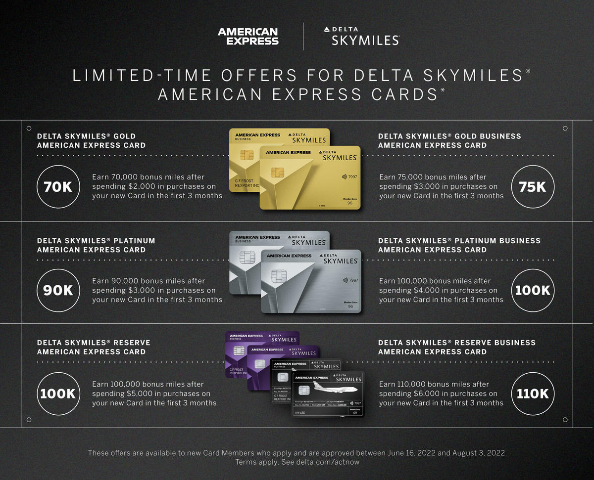 Limited Time Offers For Delta SkyMiles American Express Cards Delta Limited Time Offers For Delta SkyMiles American Express Cards Delta