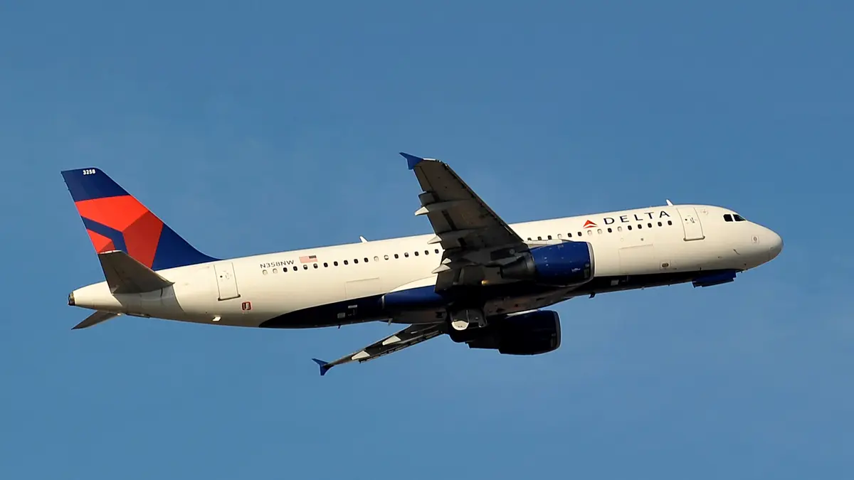 A320-200 in flight