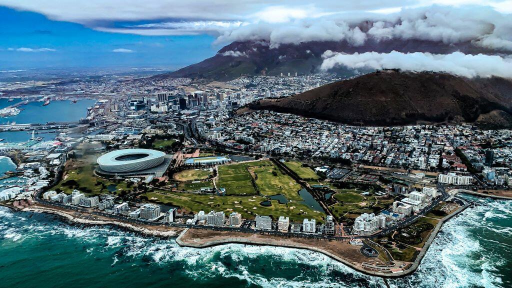 Aerial view of Cape Town, South Africa