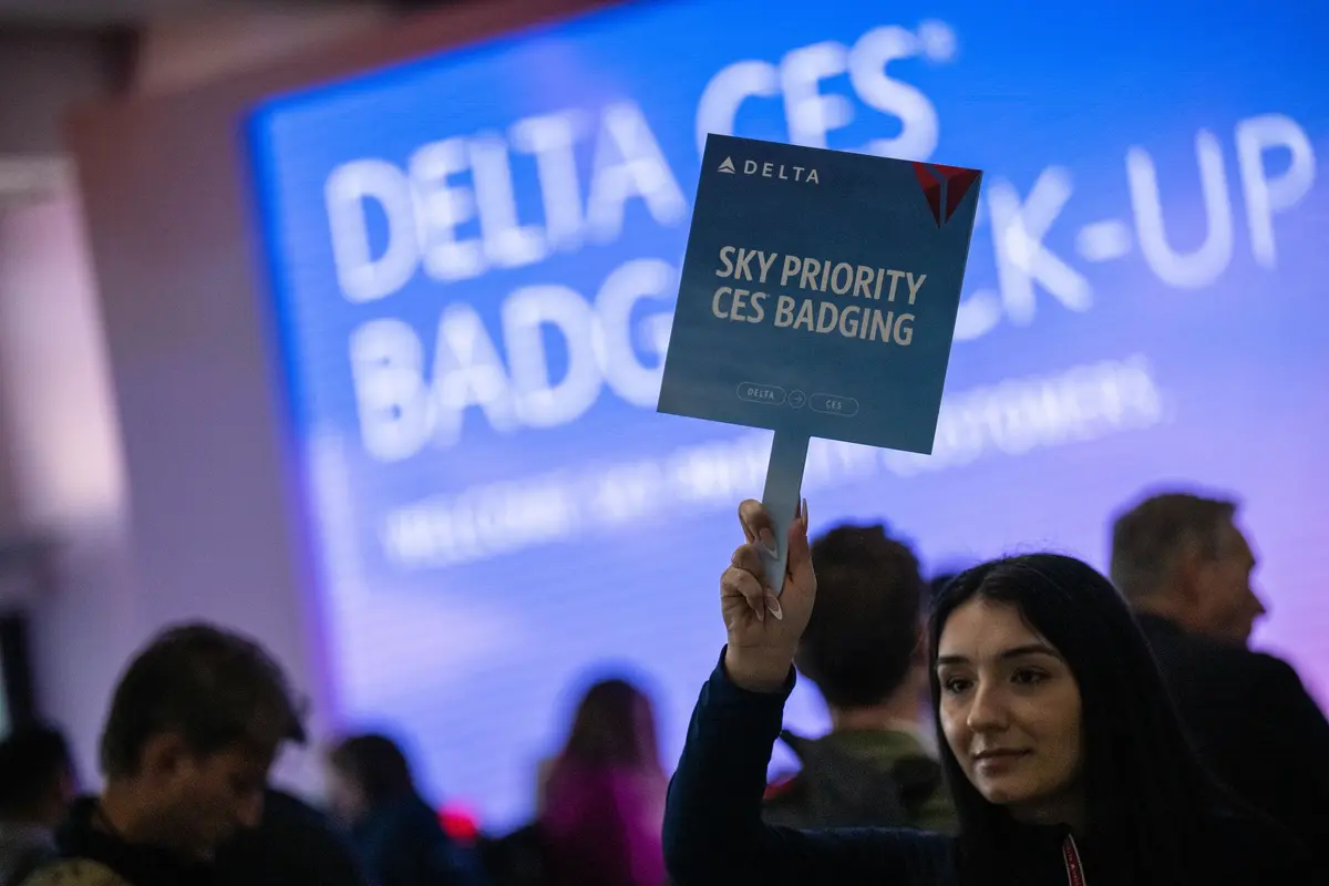 Delta Sky Priority customers were able to pick up their CES badges moments after arriving at Las Vegas' Harry Reid International Airport (LAS).