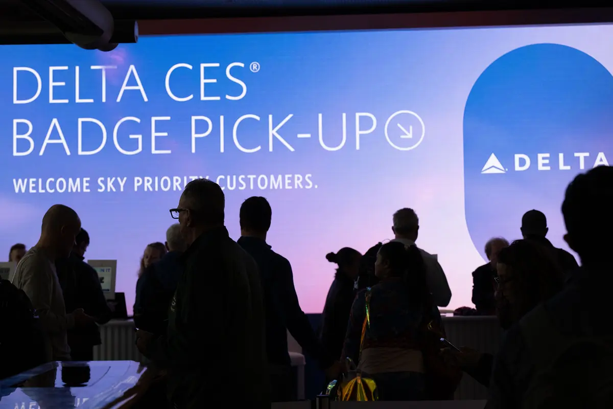 Delta Sky Priority customers were able to pick up their CES badges moments after arriving at Las Vegas' Harry Reid International Airport (LAS).