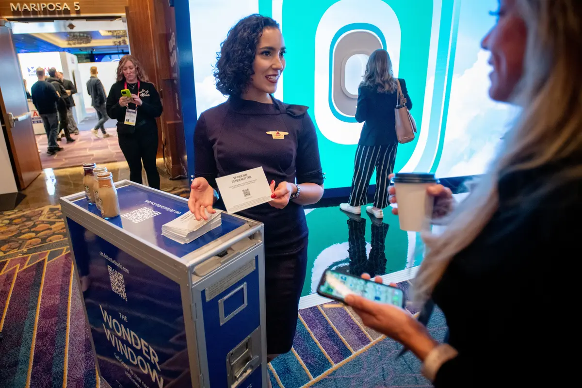 Delta SkyMiles® and Starbucks® Rewards came together at CES to give attendees more of what matters. Attendees experienced the interactive “Wonder Window” exhibit at ARIA for special giveaways.