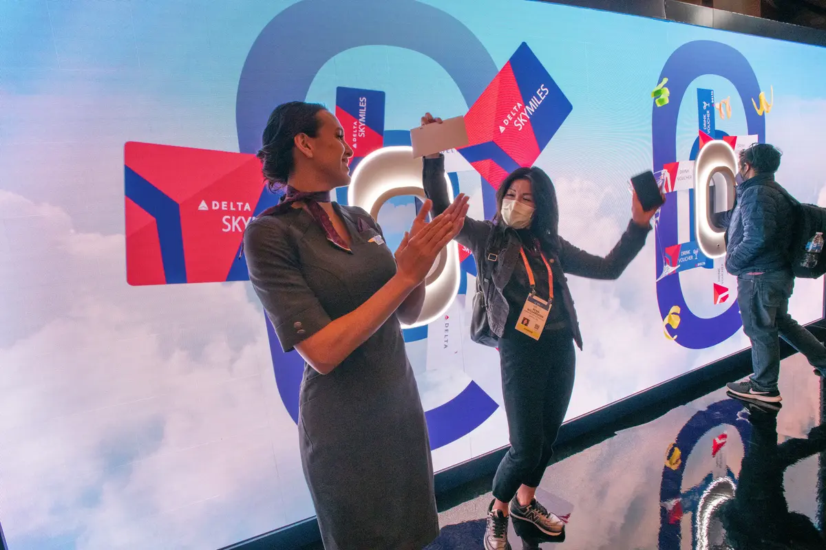Delta SkyMiles® and Starbucks® Rewards came together at CES to give attendees more of what matters. Attendees experienced the interactive “Wonder Window” exhibit at ARIA for special giveaways.