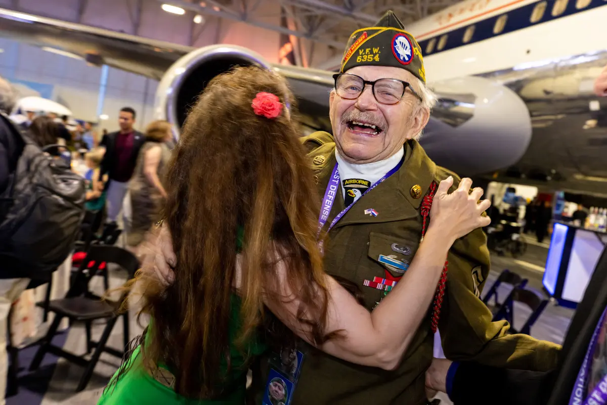 Delta hosted a special event Tuesday for World War II veterans, heard their rich stories, gave them a warm Delta welcome and bid them bon voyage before their charter departs for Deauville, Normandy.