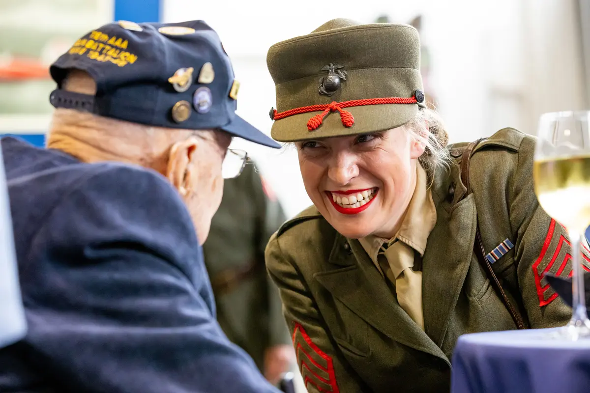 Delta hosted a special event Tuesday for World War II veterans, heard their rich stories, gave them a warm Delta welcome and bid them bon voyage before their charter departs for Deauville, Normandy.