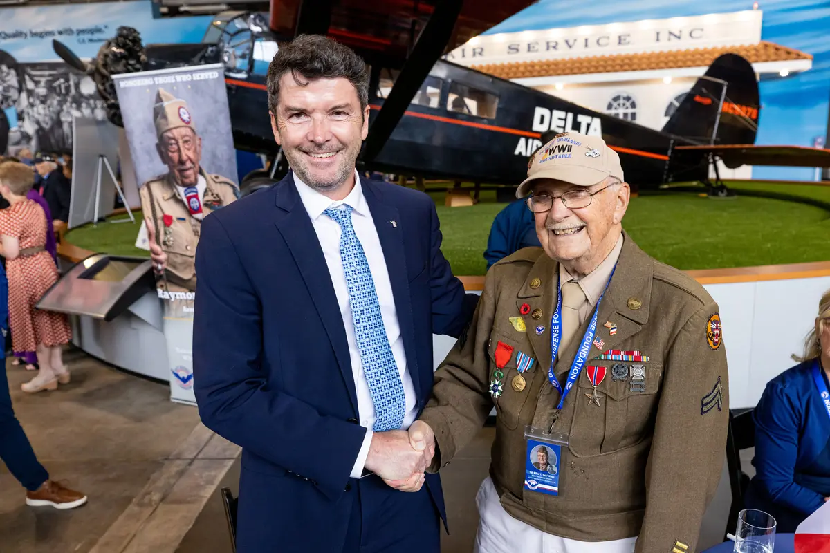 Delta hosted a special event Tuesday for World War II veterans, heard their rich stories, gave them a warm Delta welcome and bid them bon voyage before their charter departs for Deauville, Normandy.
