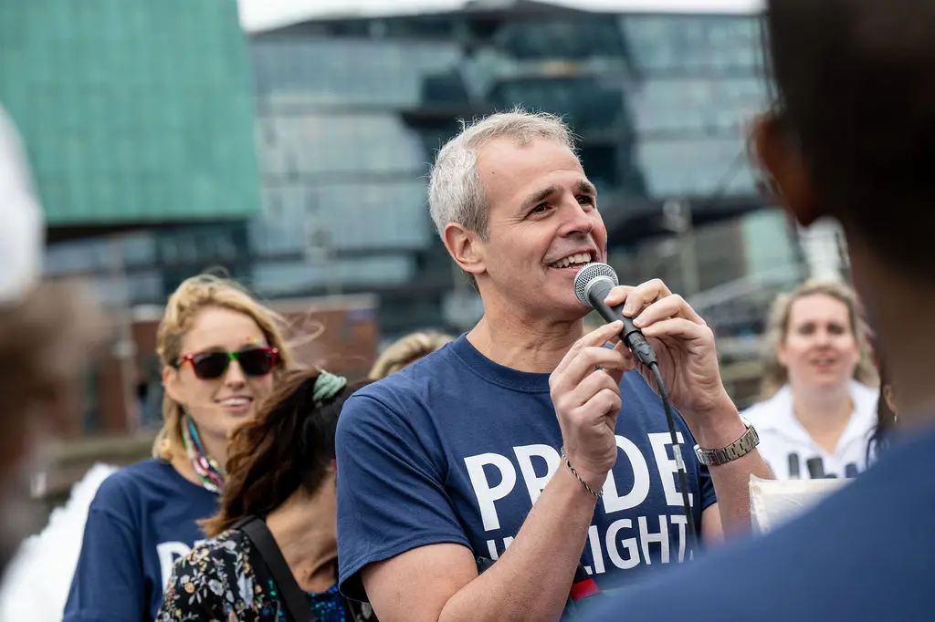 Matteo Curcio, Delta’s Senior Vice President for Europe, Middle East, Africa and India, joined other Delta people at Canal Parade, one of the highlights of the Amsterdam Pride festival.