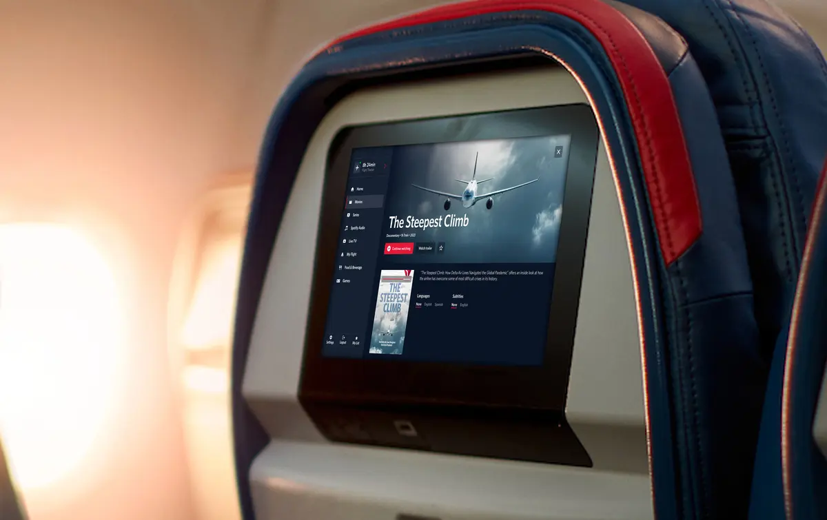 Delta is taking the in-flight experience to new heights this fall. Customers will enjoy an all-new seatback entertainment experience through Delta Sync unlocked by SkyMiles Membership rolling out to select aircraft now, and a fresh selection of hit movies and shows.