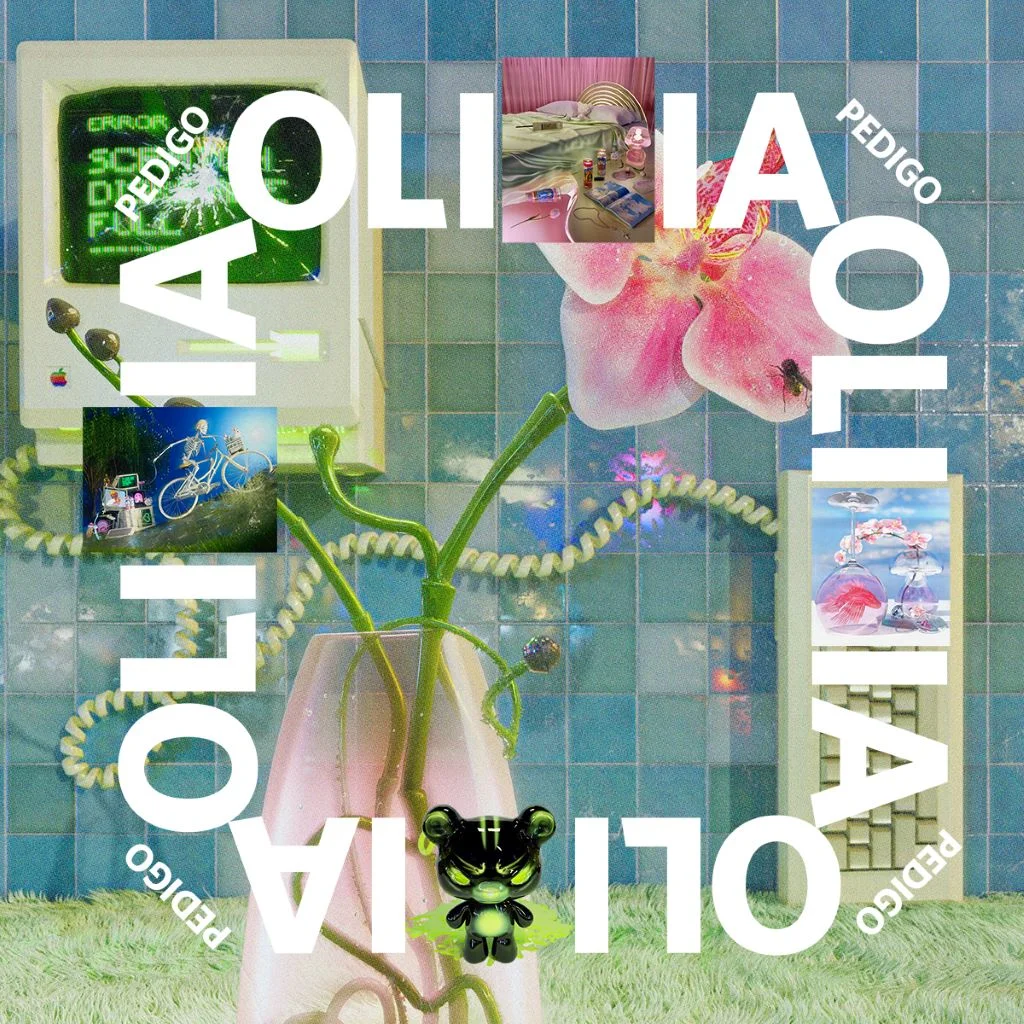 Art poster for Olivia Pedigo, a 23-year-old Miami native, who is a 3D artist, animator, and graphic designer. 