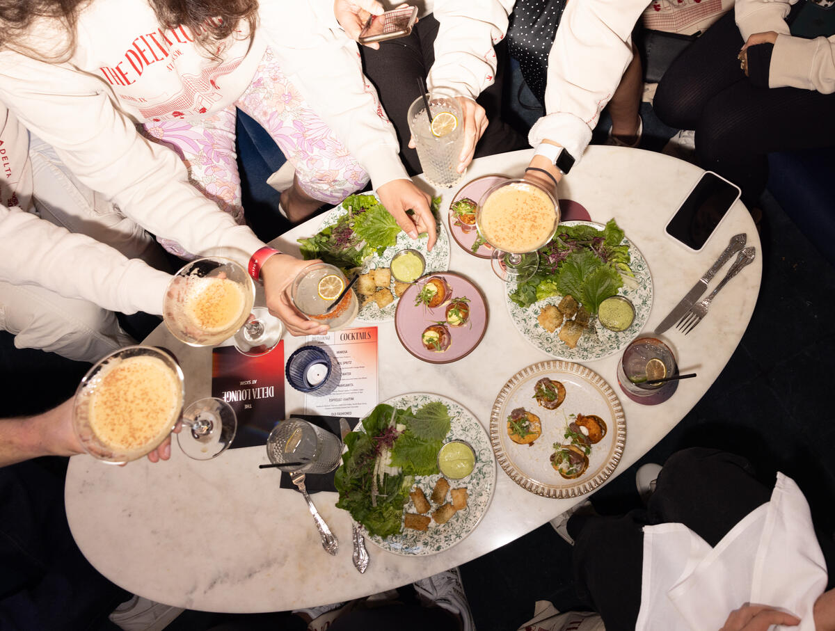 Guests of the Delta Lounge enjoyed complimentary culinary delights and light bites from Austin local and James Beard-nominated Rene Ortiz.