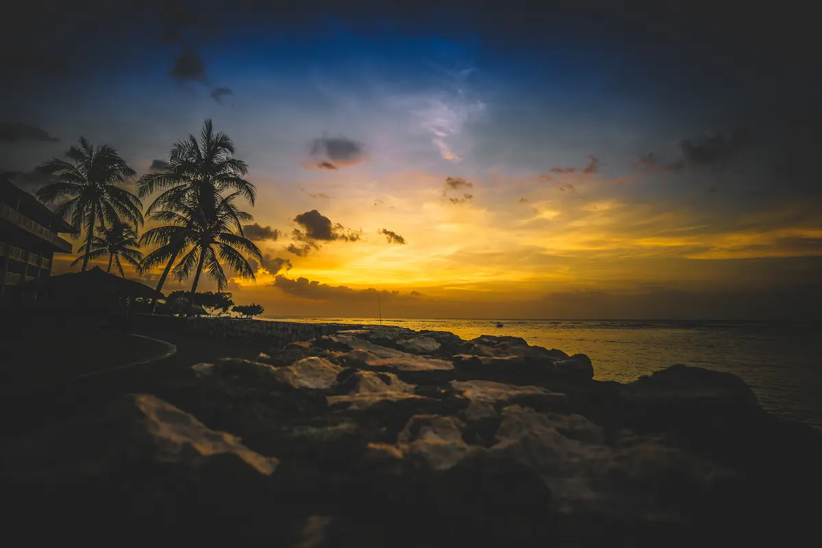 Montego Bay at sunset.