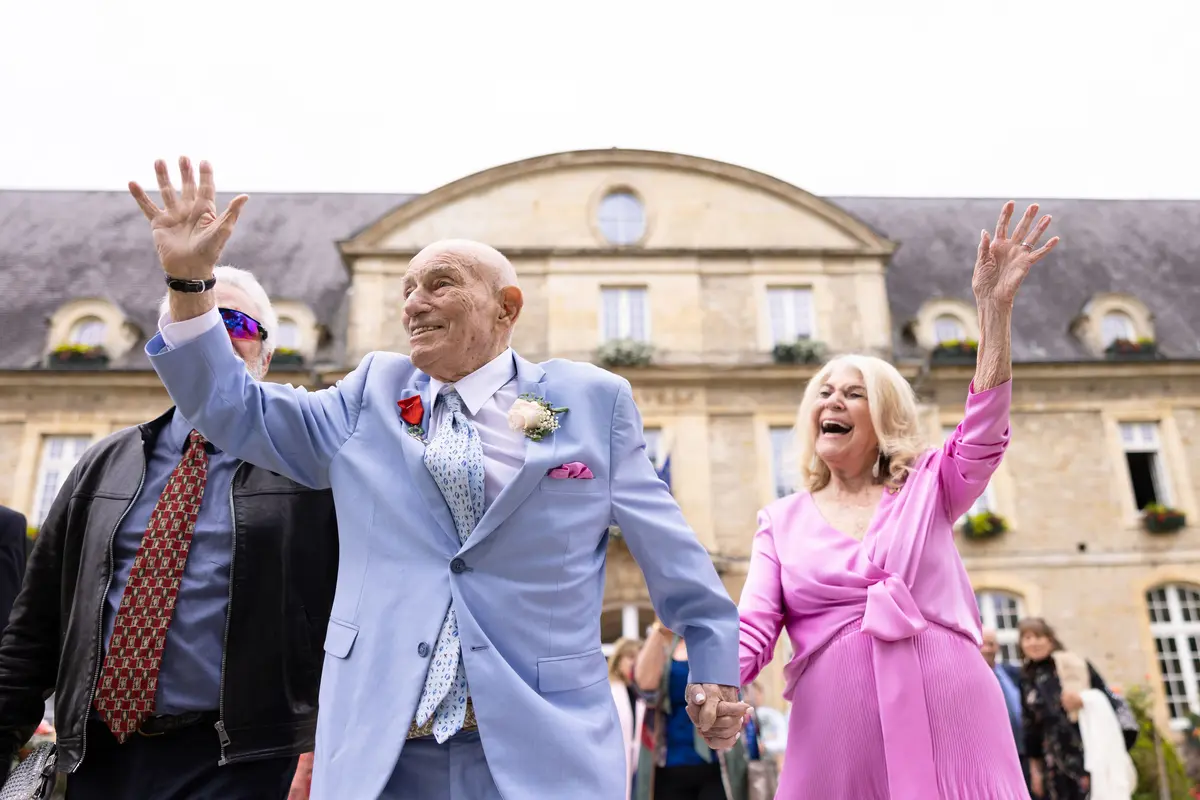 On June 8, WWII Veterans were welcomed to Utah Beach by the Mayor of Saint Marie du Mont., and members of the Delta family had the honor of attending the wedding of 100-year-old WWII Veteran Harold Terens and his now-wife, 96-year-old Jeanne Swerlin.