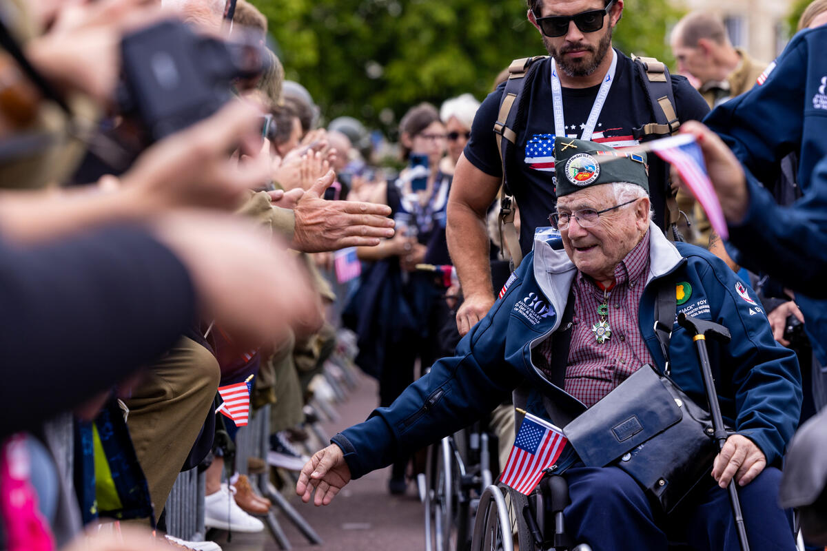 On June 8, WWII Veterans were welcomed to Utah Beach by the Mayor of Saint Marie du Mont., and members of the Delta family had the honor of attending the wedding of 100-year-old WWII Veteran Harold Terens and his now-wife, 96-year-old Jeanne Swerlin.