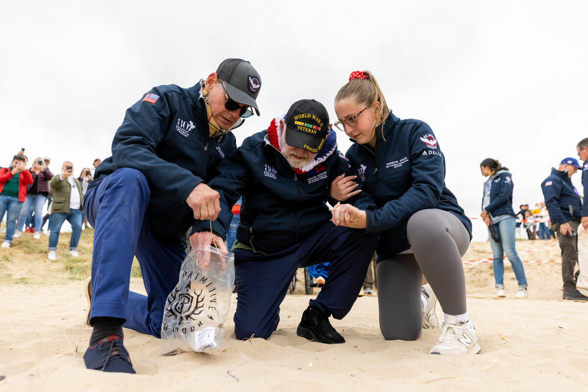 On June 8, WWII Veterans were welcomed to Utah Beach by the Mayor of Saint Marie du Mont., and members of the Delta family had the honor of attending the wedding of 100-year-old WWII Veteran Harold Terens and his now-wife, 96-year-old Jeanne Swerlin.