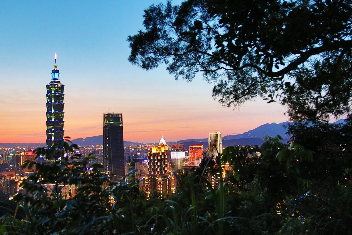 A scenic shot of Taipei, Taiwan