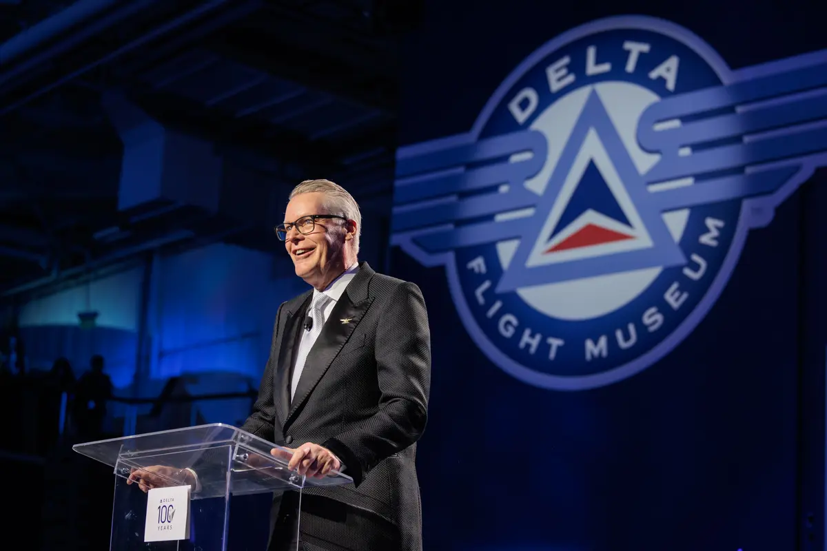 Former Delta CEOs Ron Allen, Leo Mullin and Richard Anderson attend the Delta Centennial Gala.
