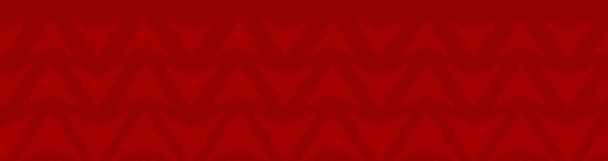 Red background with a repeating pattern of downward-pointing chevrons in a darker shade of red