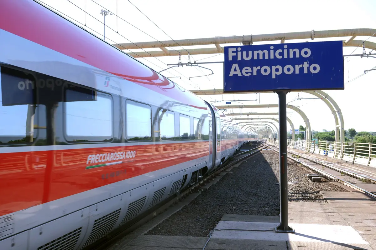 Train at Rome Airport