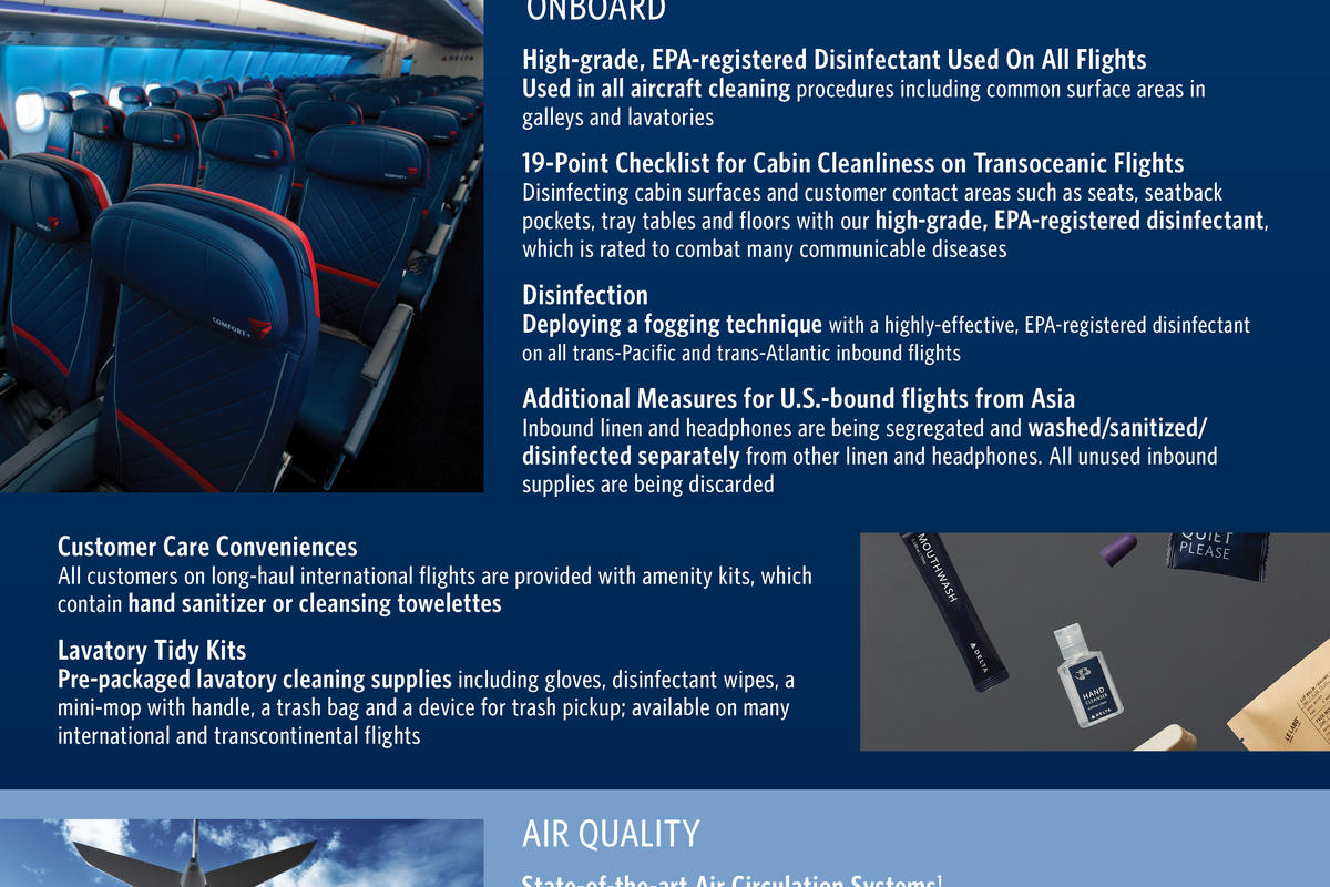 Infographic describing how Delta's priority is safety.