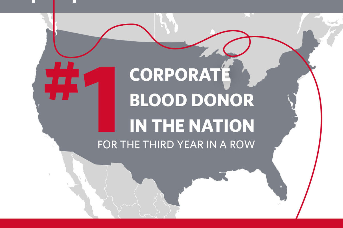 Delta is #1 American Red Cross corporate blood donor 