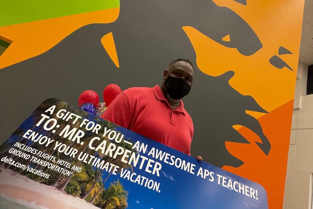 Delta surprises teacher with the gift of a summer vacation