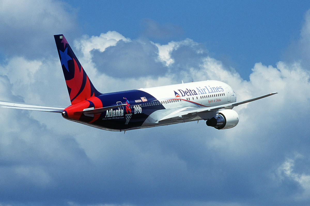The Wings & Dreams livery as seen on a Delta B767. (Courtesy Delta Museum)