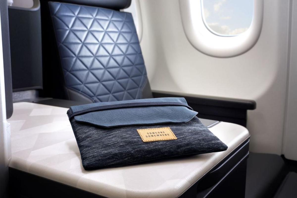 An Amenity Kit in Delta One.