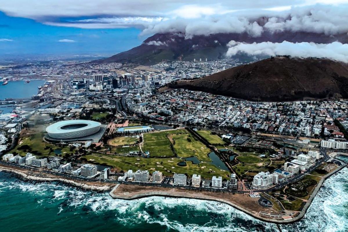 Aerial view of Cape Town, South Africa