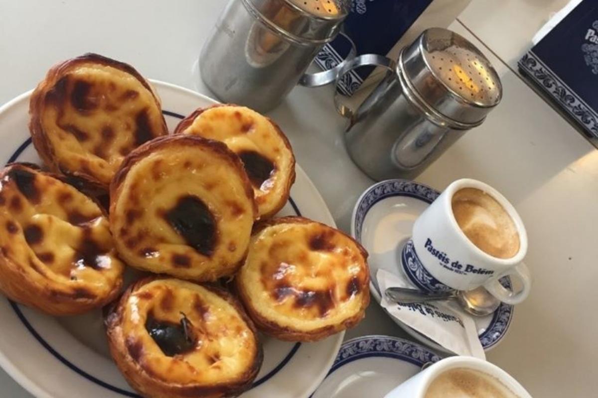 The signature pastry at Pasteis de Belem in Lisbon.