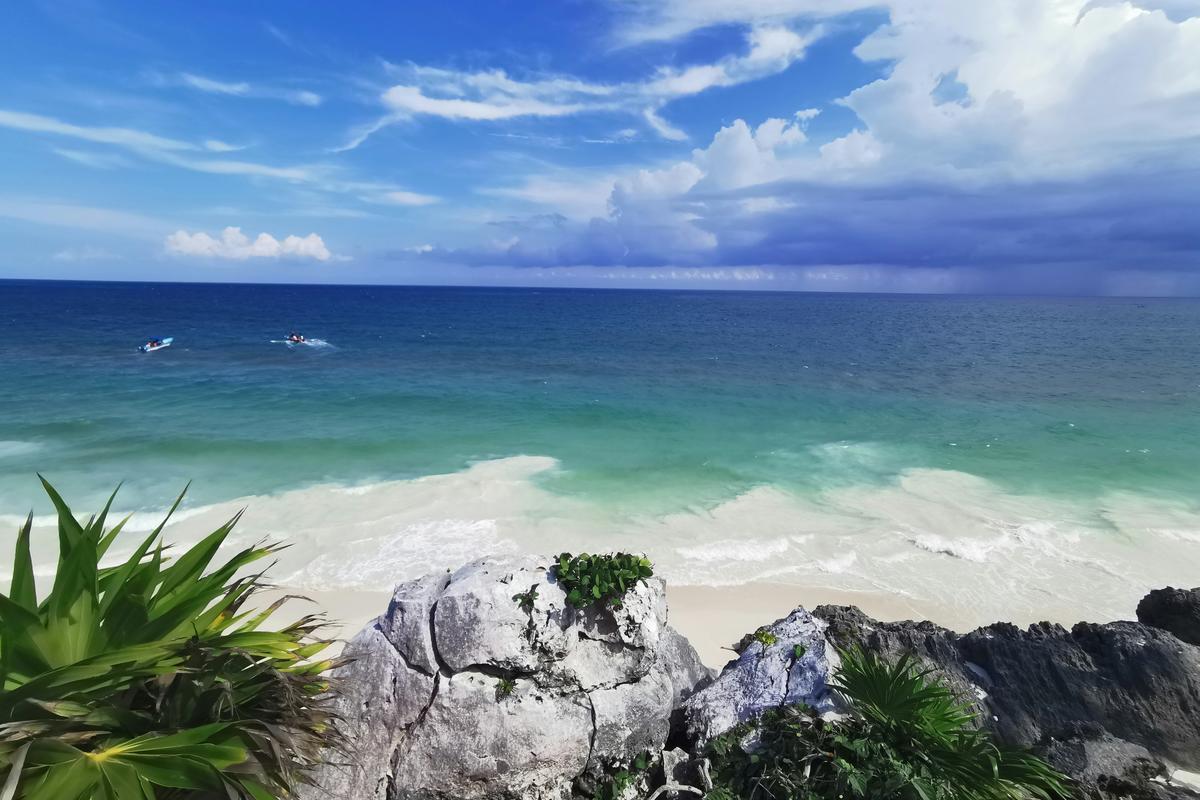 A beach in Tulum, Quintana Roo, Mexico