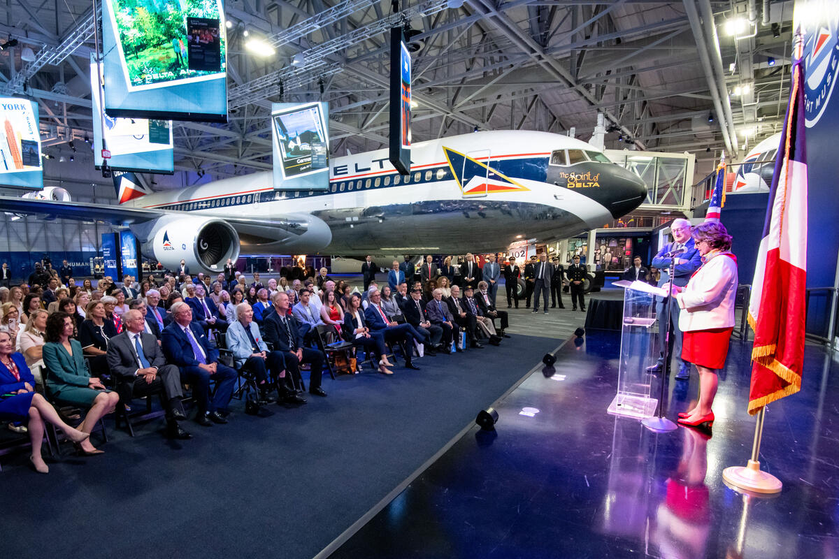 Image of audience at Virginie Durr's French Legion of Honor ceremony.