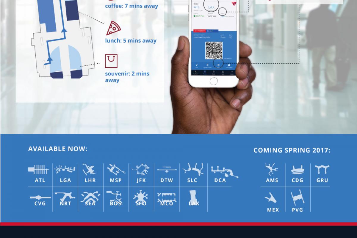 达美航空升级 Fly Delta App 提供机场导航服务与离线信息 Delta News Hub