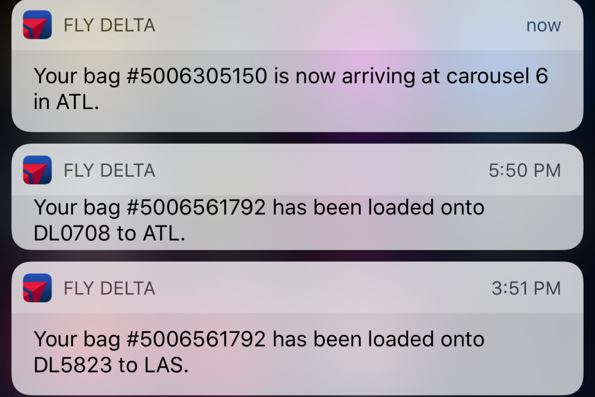 Las notificaciones de la aplicación Fly Delta eliminan el estrés al  despachar equipaje | Delta News Hub